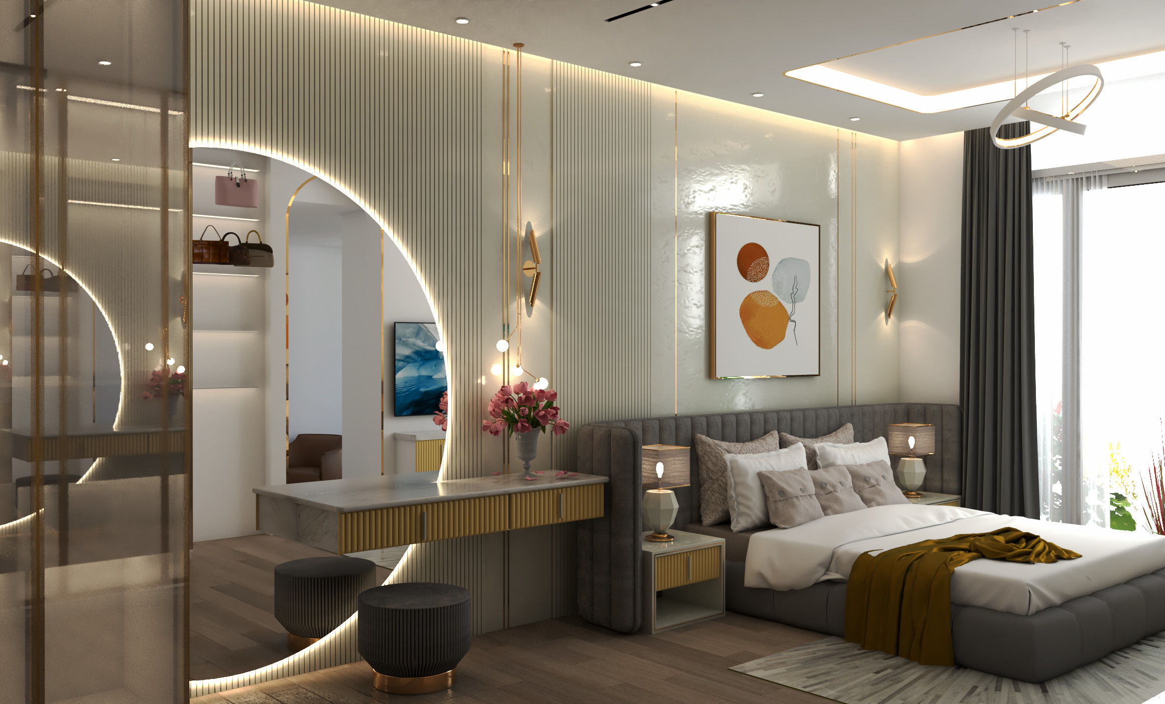 Phòng ngủ phong cách hiện đại