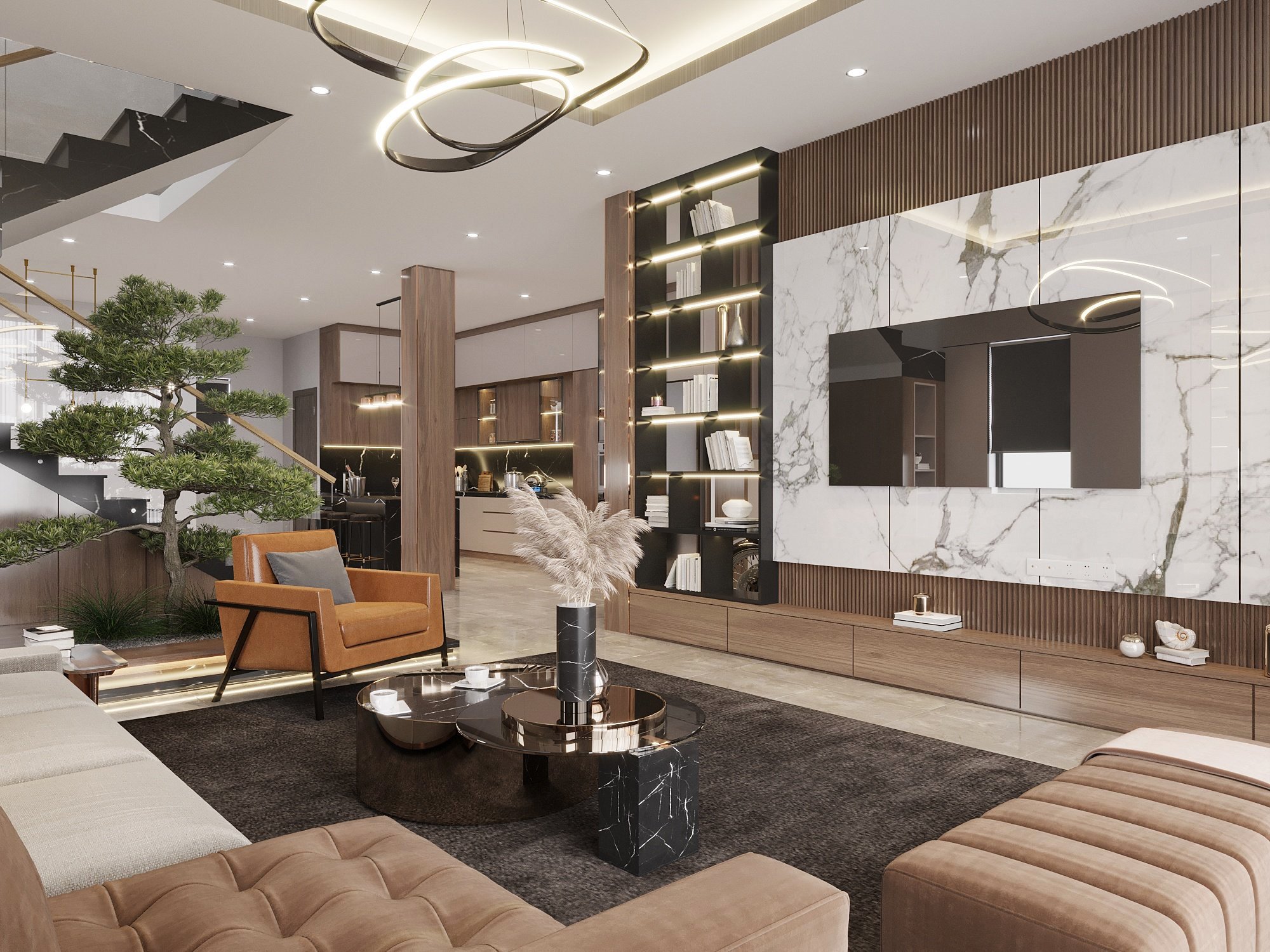 Hạng mục thiết kế nội thất 1 tầng