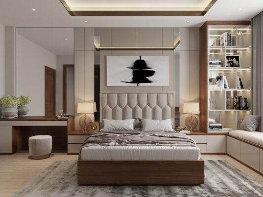 Phòng ngủ cho vợ chồng trẻ tinh tế