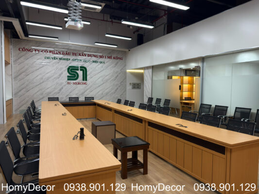 Nội thất văn phòng công ty xây dựng